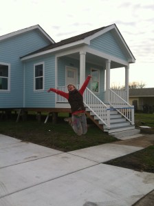 Celebrating the completion of a house 